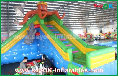 China Inflatable Slip And Slide Giant Safety Inflatable Bouncer For Amusement Park , Inflatable Bounce Castle Bouncy Slides for sale