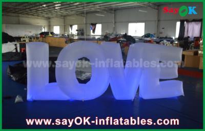 China Colorful Inflatable Lighting Decoration Letter Love With Led light For Party or Wedding Decoration for sale