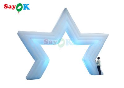 China Giant Inflatable Star Arch Led Light Inflatable Star Archway For Outdoor Advertising Party for sale