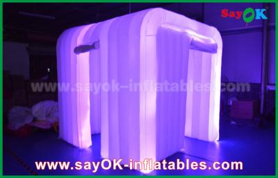 China Advertising Hanging Inflatable Colorful Cube Decoration With Led Lighting for sale