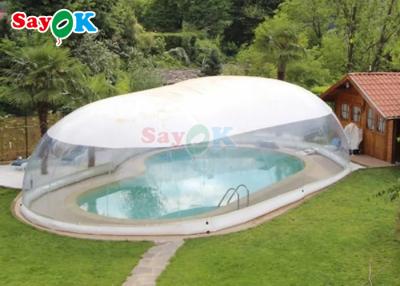 China Cobertura de piscina inflável exterior personalizada Cúpula de cobertura de piscina inflável transparente à venda