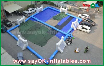 China Inflatable Ball Game Durable Tarpaulin Inflatable Football Playground , Portable Inflatable Soccer Field for sale