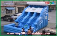 China Slide inflável de exterior grande anti-UV 0,55 PVC lonas úmidas secas infláveis bouncer slide à venda