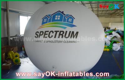 China Riese 2m weißer aufblasbarer Helium-Ballon Durchmesser-PVCs für Werbung im Freien zu verkaufen