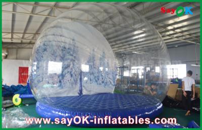 China aufblasbare Feiertags-Dekorationen 3m Durchmessers/transparente aufblasbare Chrismas-Schnee-Kugel für die Werbung zu verkaufen