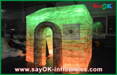 China Inflatable Tent Customized Full Printing Inflatable Photo Booth , Portable Inflatable Cube House for sale