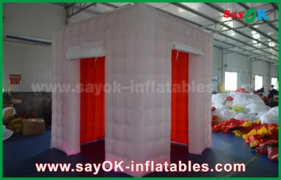 China Inflatable Photo Studio LED Lighting Inflatable Photo Booth With 2 Doors / Inflatable Tent for sale