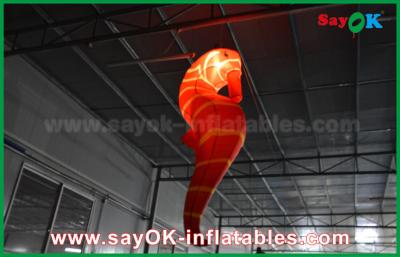 China CE Inflatable Lighting Decoration , Custom Inflatable Red Sea Horse For Exhibition for sale