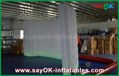 China Inflatable Led Photo Booth White Oxford Fabric Inflatable Event / Wedding Photo Booth Kiosk SGS for sale