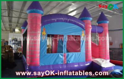 China Inflatable Bouncy Slides 0.55mm PVC Inflatable Bouncer Dream Princess Castle Trampoline for sale