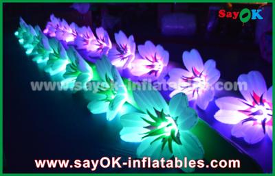 China 10m Oxford Cloth Inflatable Lily Flower Chan For Romantic Wedding for sale