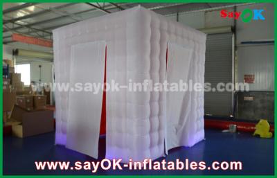 China Wedding Photo Booth Hire Indoor Inflatable Photo Booth Enclosure With Touch Screen Remote Control for sale