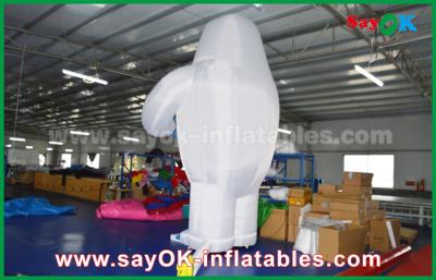 China Inflated Cartoon Characters 6m High White Inflated Cartoon Model , Customize Size Inflatable Character For Event for sale