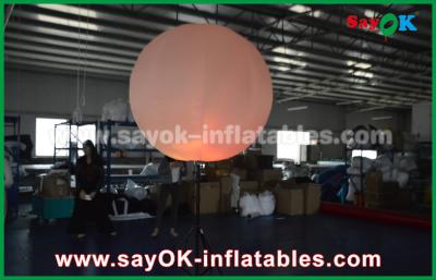 China Nylon Cloth Inflatable Lighting Decoration / Halogen Or Led Light Up Balloons for sale