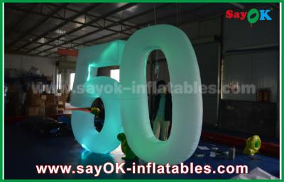 China Customized Inflatable Number With LED Light For Event Advantages for sale