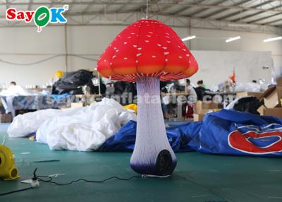 China 1.5m Inflatable Lighting Decoration / Inflatable Mushroom For Festival for sale