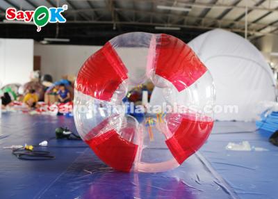 China Inflatable Suit Game 1.5m 0.8mm PVC Inflatable Bubble Soccer Transparent / Red / Green Color for sale