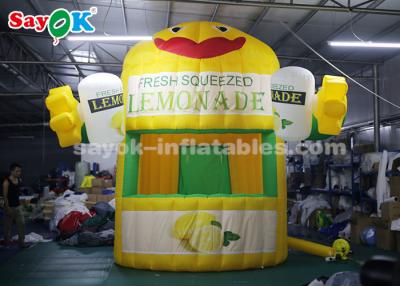 China Air Inflatable Tent Stand Outdoor Tent Inflatable Lemonade Booth With Air Blower For Promotion for sale
