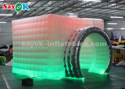 China Portable Photo Booth Inflatable Photo Studio Lightweight Inflatable Photo Booth Double LED Strips For Trade Show for sale