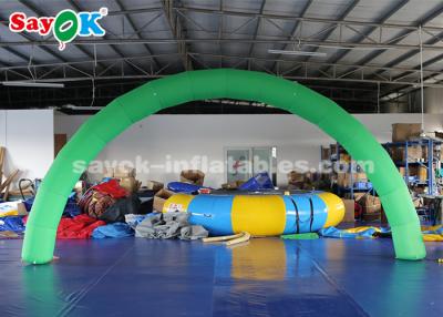 China Inflatable Race Arch Outdoor / Indoor Inflatable Entrance Arch With Logo Print Green Color for sale