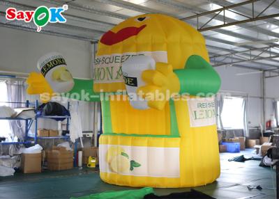 China Inflatable Work Tent 3*3*4m Oxford Cloth Inflatable Lemonade Stand Booth For Advertising for sale