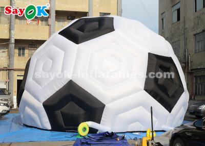 China Inflatable Globe Tent 8m H Durable Oxford Inflatable Football Tent For Sports Exhibition Trade Show for sale