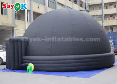 China 7 Meter Black Inflatable Planetarium Dome Tent for Kid's Education Science Display for sale