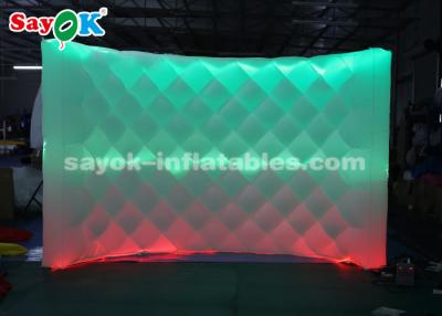 중국 원격 제어를 가진 매력적인 팽창식 LED 사진 부스 배경막 벽 판매용