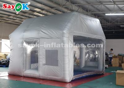 China Silver Inflatable Paint Booth With Filter System / Inflatable Bubble Tent for sale