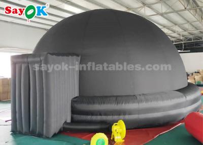 China Black 6m Inflatable Planetarium Dome Tent For Kids School Education Equipment for sale