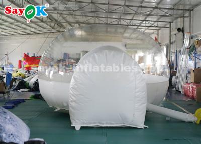China Tienda inflable de la bóveda fuera de la tienda inflable blanca del aire transparente para acampar/que viaja en venta