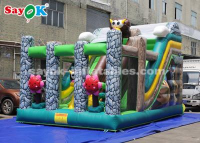 China Commercial Inflatable Slide 6*4m Animal Theme Party Inflatable Bouncer Slide For Advertising for sale