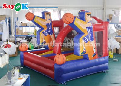 China Inflatable Basketball Game PVC Tarpaulin Basketball Hoop Shoot Inflatable Game For Playing Center for sale