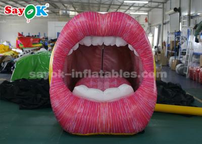 China Productos inflables de encargo vivos, labio inflable grande de la boca para hacer publicidad en venta
