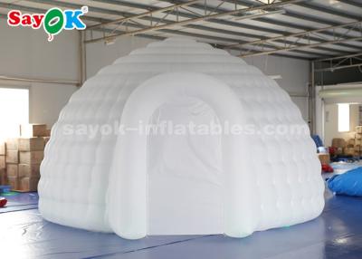 China Tienda inflable de la bóveda del iglú de 5 metros con el ventilador/el control remoto en venta