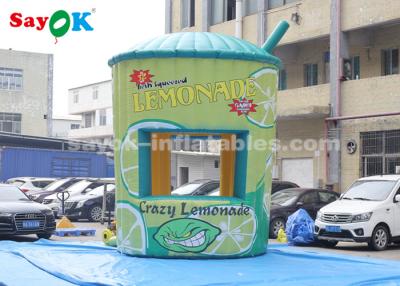 China Inflatable Outdoor ROHS Inflatable Air Tent , 5m Inflatable Lemonade Concession Stand Booth With Air Blower For Business for sale