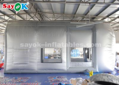 China Kampa Air Tent Portable 8.5*4.5*4 Meter Blow Up Paint Booth Oxford Cloth + Transparent PVC Material for sale