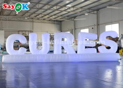 China LED Light Inflatable Ground Letters For Party Anniversary Decorations for sale