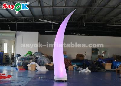 China 2.5m Inflatable Tusk Lighting Decoration With 16 Color Changing Lights for sale