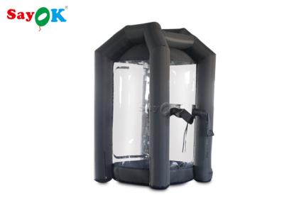 China Black Cube Inflatable Money Grab Booth Machine For Event CE  SGS ROHS for sale
