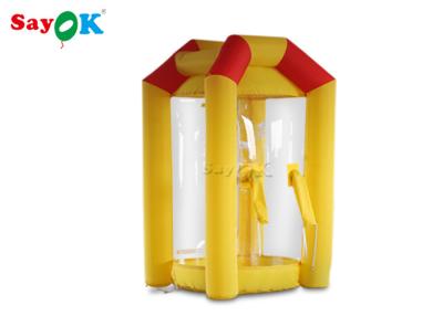 China Inflatable Cash Cube Booth Money Grab Machine With Air Blowers For Advertising for sale