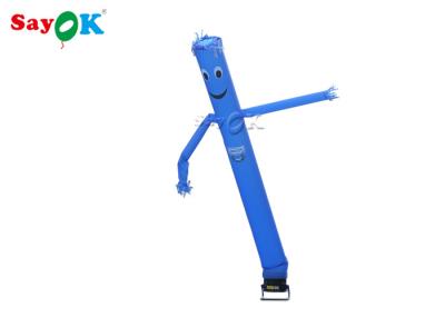 China Dancing Air Guy 5m Blue Inflatable Sky Dancer / Advertising Dancing Man Air Blower for sale