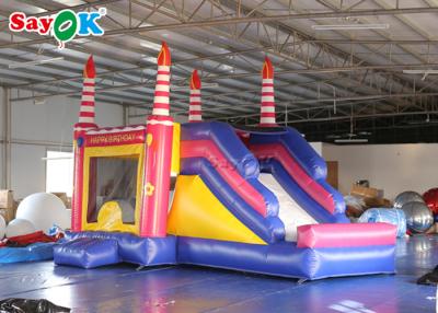 China Inflatable Slippery Slide Inflatable Bouncers Slide Birthday Bounce House For Entertainment for sale