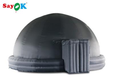 China 6m Black Blow Up Planetarium Dome Tent 100% Blackout For School for sale
