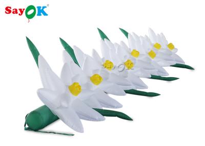 China Durable Inflatable Flower Chain With Air Blower For Advertising for sale