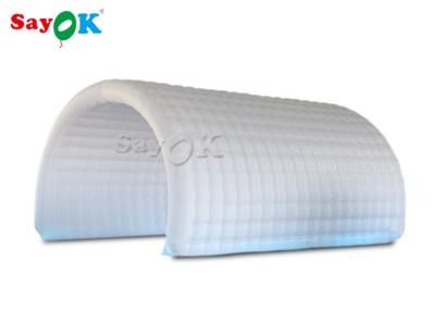 China Inflatable Lawn Tent White Oxford Cloth Inflatable Channel Tent 6*3*3mH For Sports Competition for sale