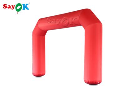 China Inflatable Rainbow Arch 6m Red Blow Up Archway Start Finish Line Racing Arched Marquee Tent For Outside for sale