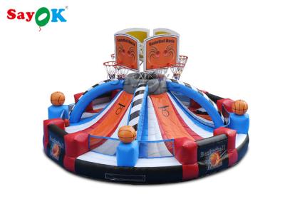 China Giant Outdoor Inflatable Basketball Hoop Shooting Game Customized Logo for sale