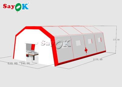 China Inflatable Pole Tent Customized Size Inflatable Field Hospital Oxygen Tent To Set Patients Fast Built for sale