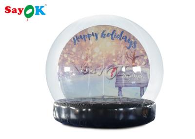 China PVC Christmas Ornaments Inflatable Snow Globe For Outdoor Advertising for sale